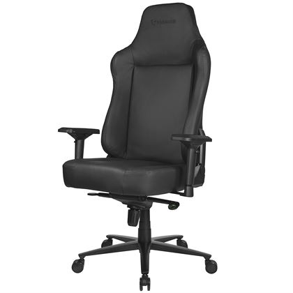 Chaise Gaming Paracon SUPREME - Cuir véritable - Noir